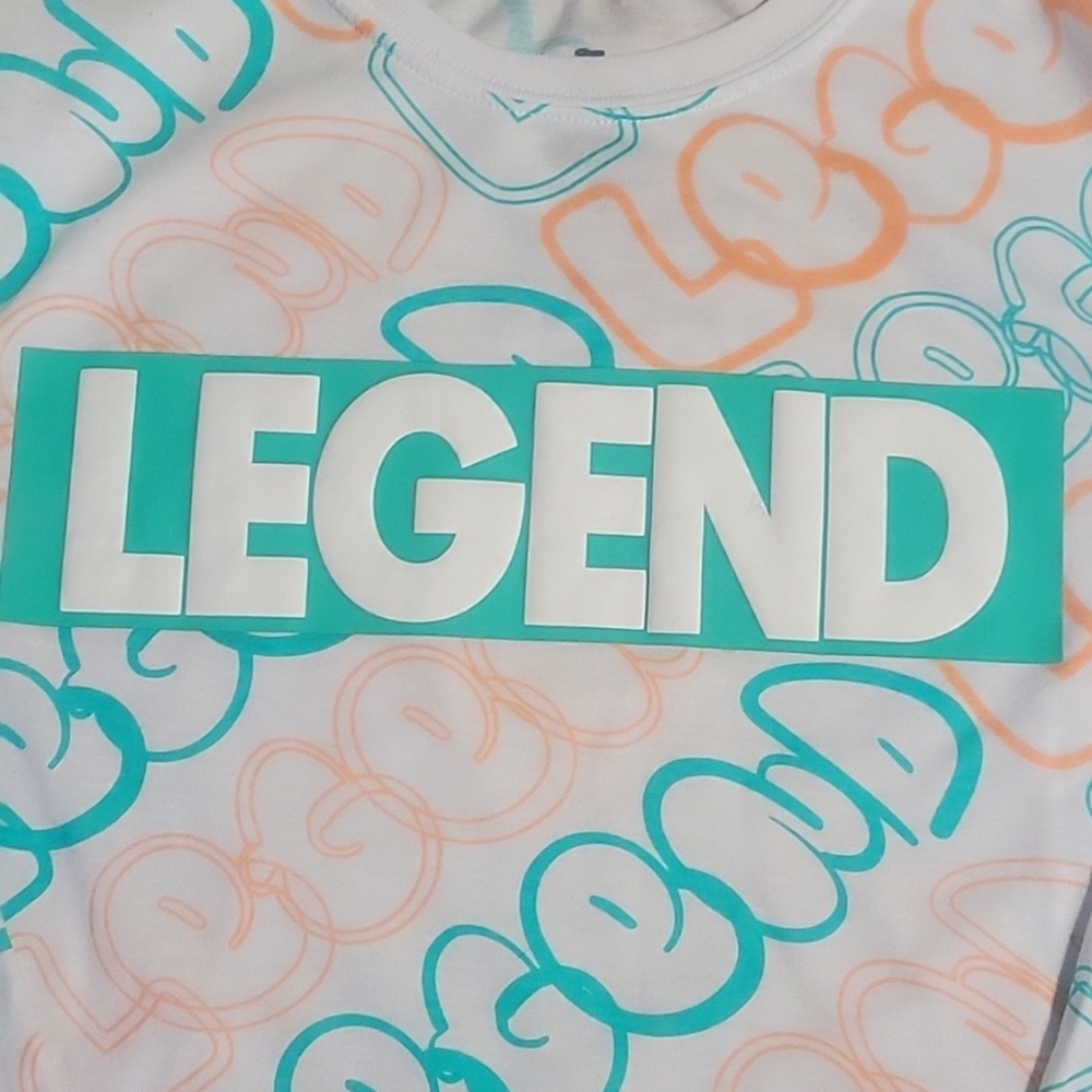 Launder Legend blue and white mens tee size Small